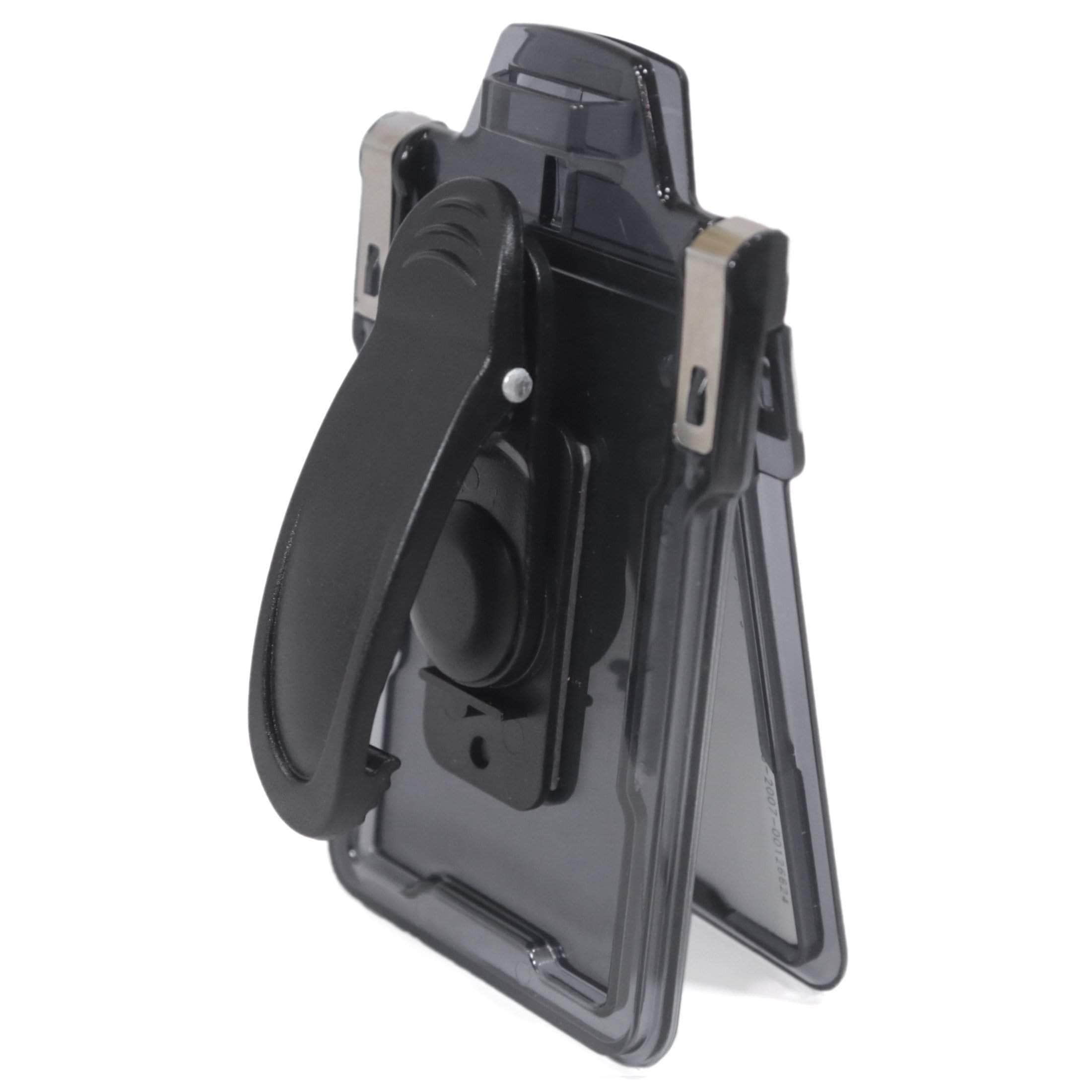 Secure Badge Holder Classic Vertical 1 ID Card Holder with Belt Clip