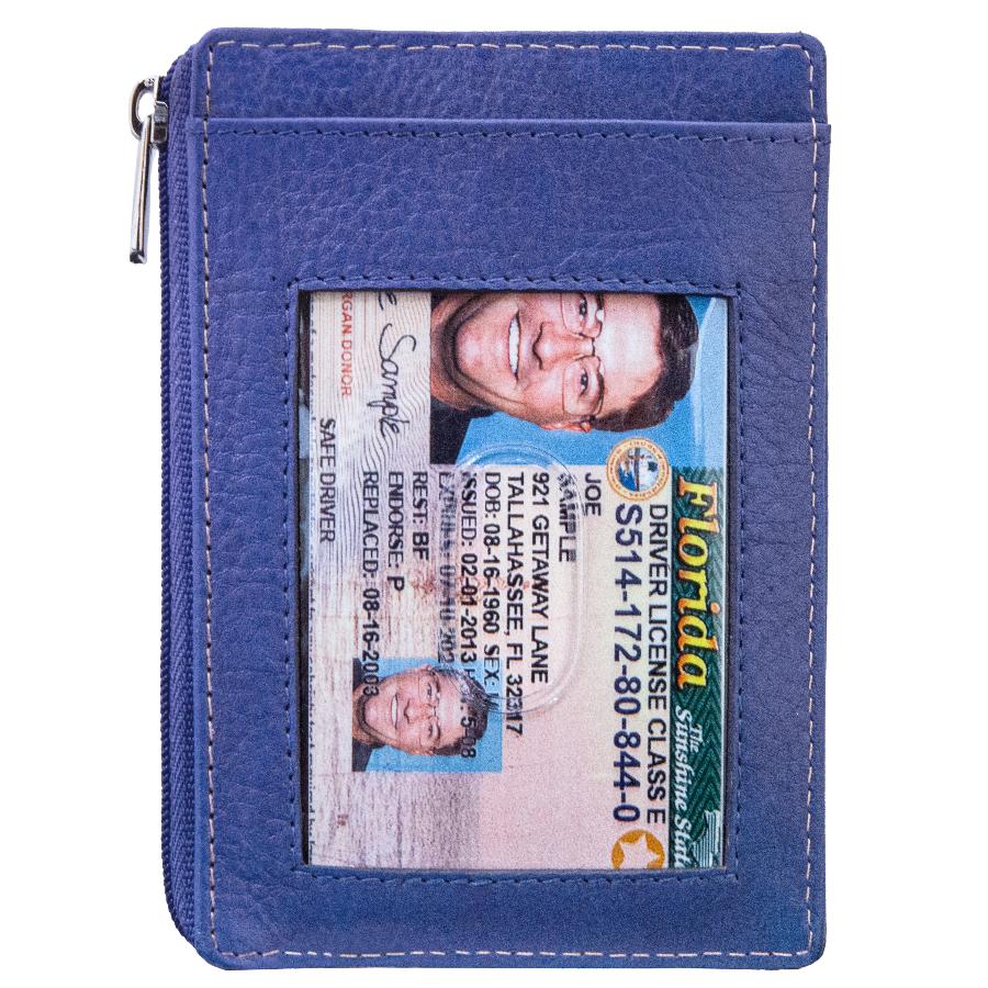 RFID Secure Ultimate Mini Wallet - Royal Blue - IDSH7004 - rylblu