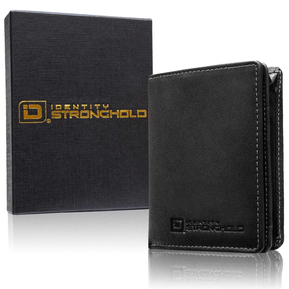 The Waltlet - Maximum Storage RFID Secure Minimalist Wallet - Black - IDSH7068 - blk