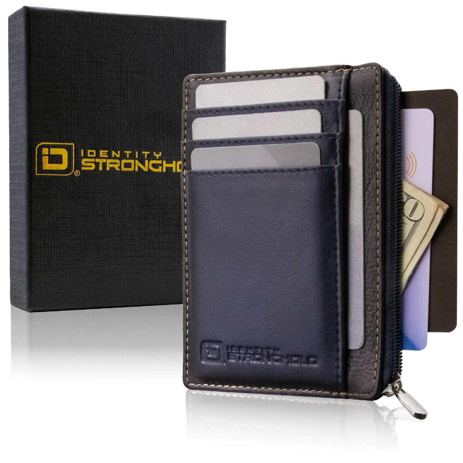 RFID Secure Ultimate Mini Wallet - Navy Blue - IDSH7004 - blu