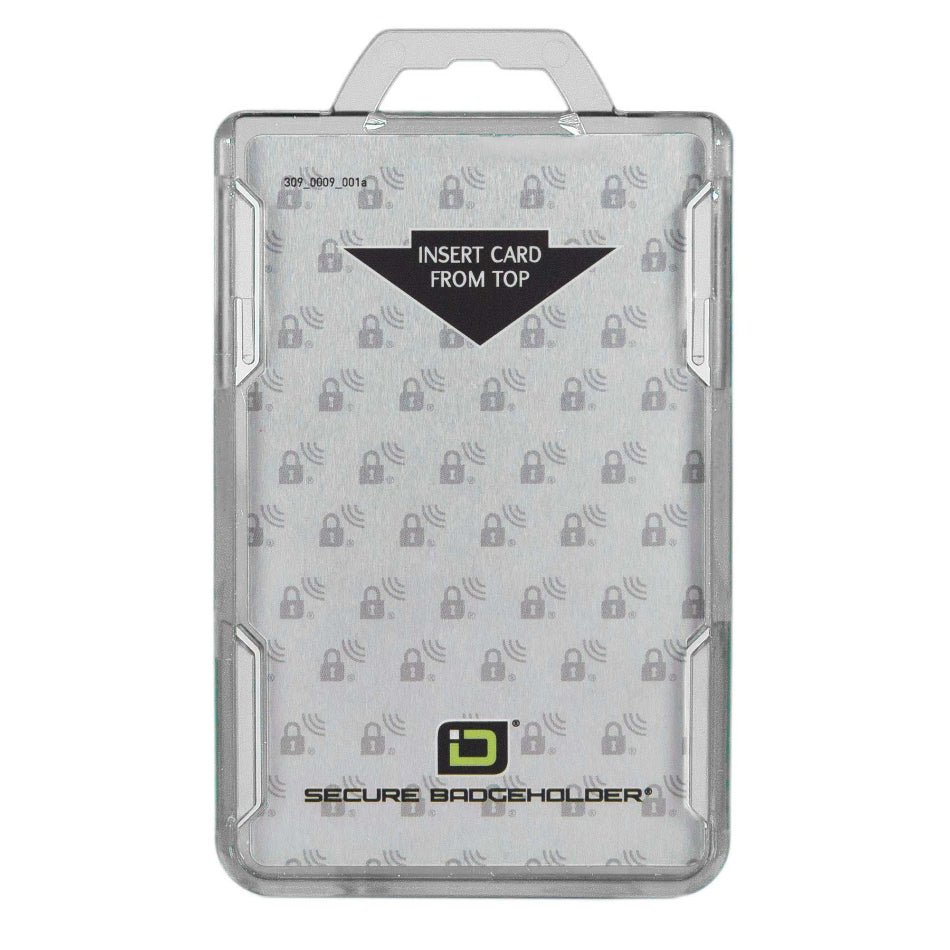 Secure Badge Holder DuoLite ® Vertical 2 ID Card Holder - Clear - IDSH2004 - 001B - Clr