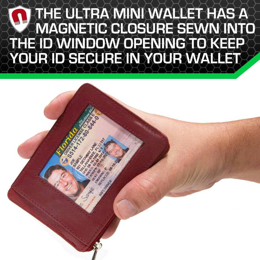 RFID Secure Ultimate Mini Wallet - Red - IDSH7004 - red