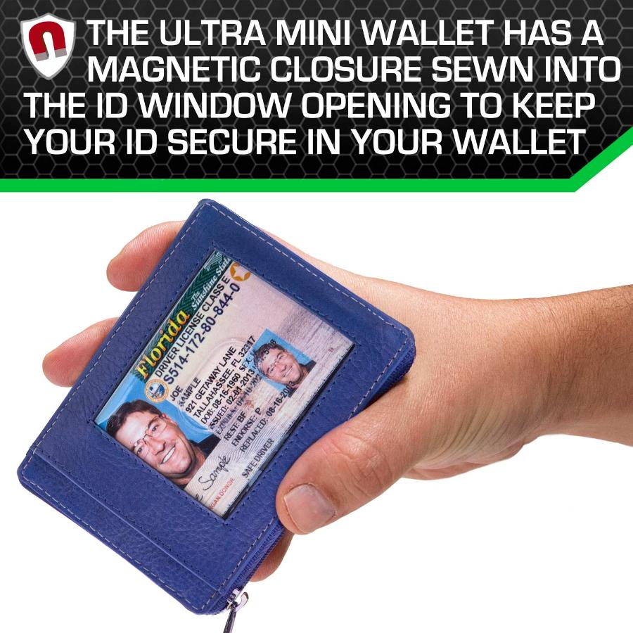 RFID Secure Ultimate Mini Wallet - Royal Blue - IDSH7004 - rylblu