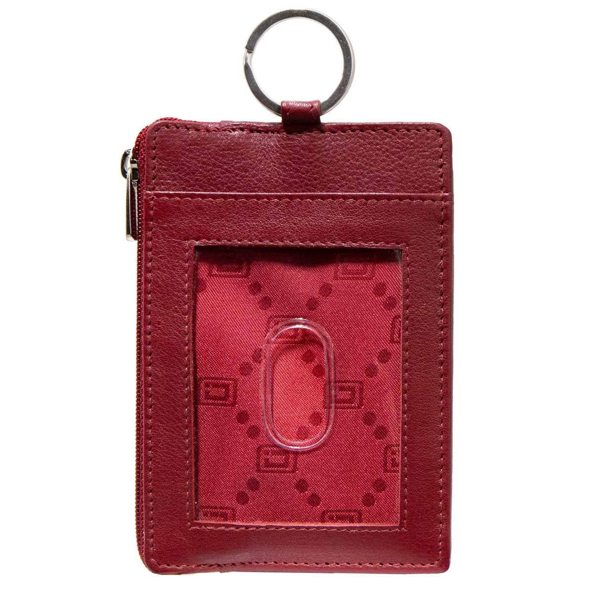 Key Chain Gift Keychain Wallet Card Case Slim Pocket Wallet for Women  Credit Card Holder with Keychain 1 Zipper Pocket, 5 Card Slots (Color 