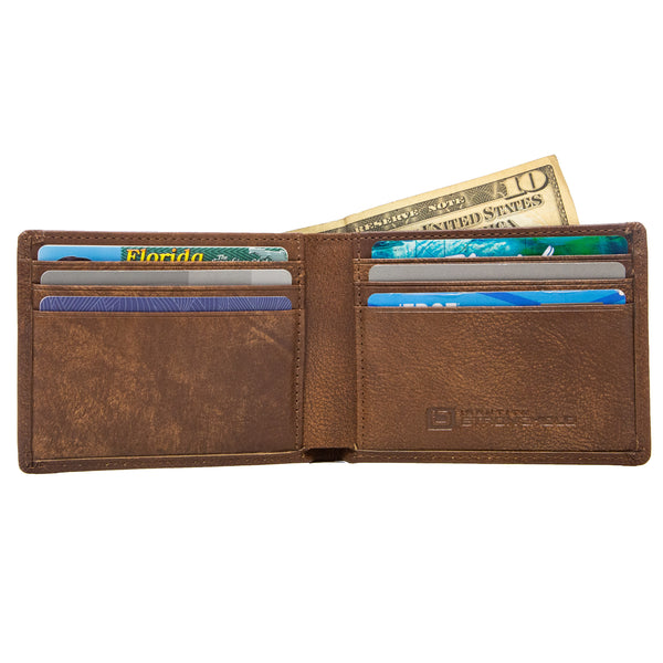 Men's Leather RFID Bifold Wallet, Vittore RFID