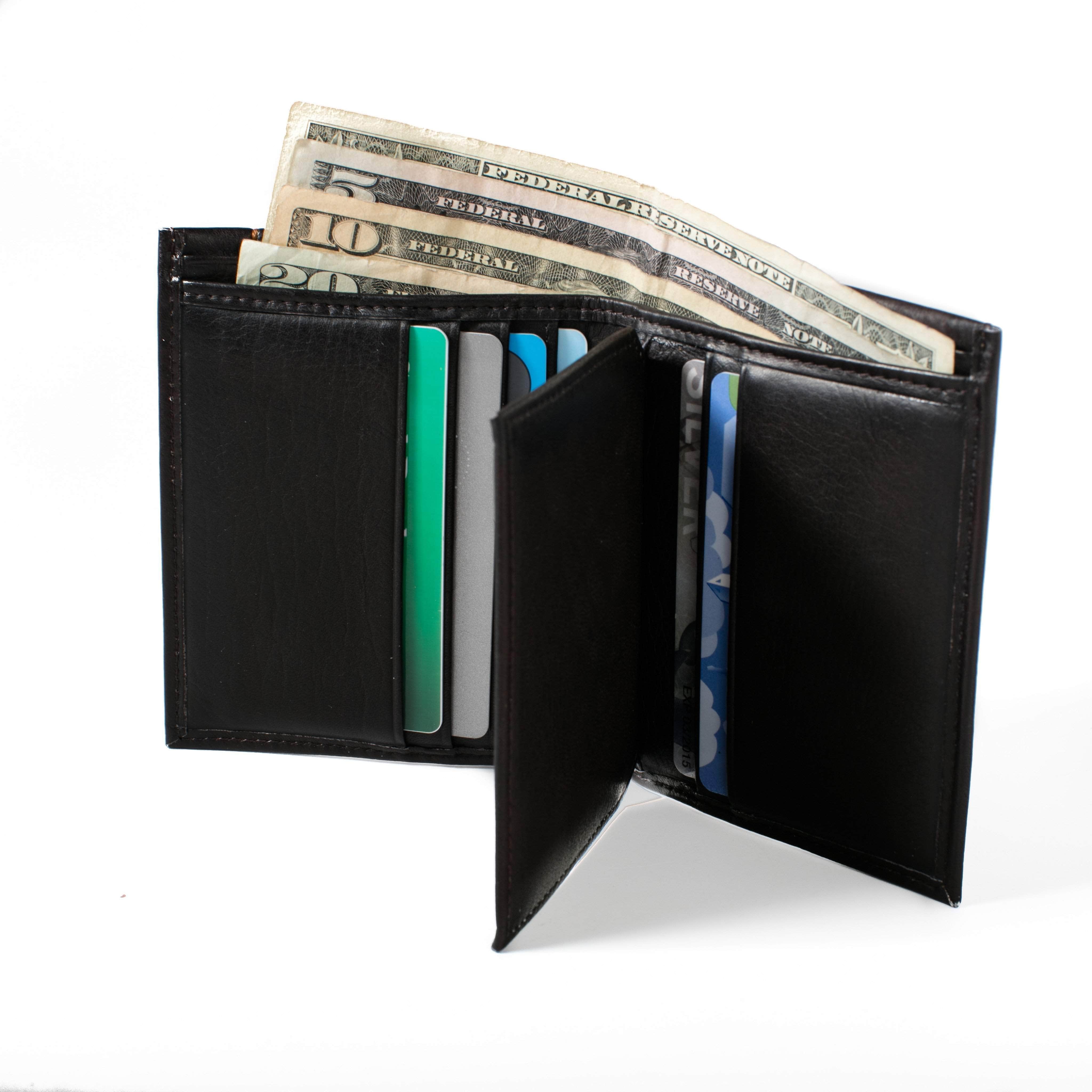 ID Stronghold  Men's RFID Wallet Slim 7 Slot Bi-Fold With ID