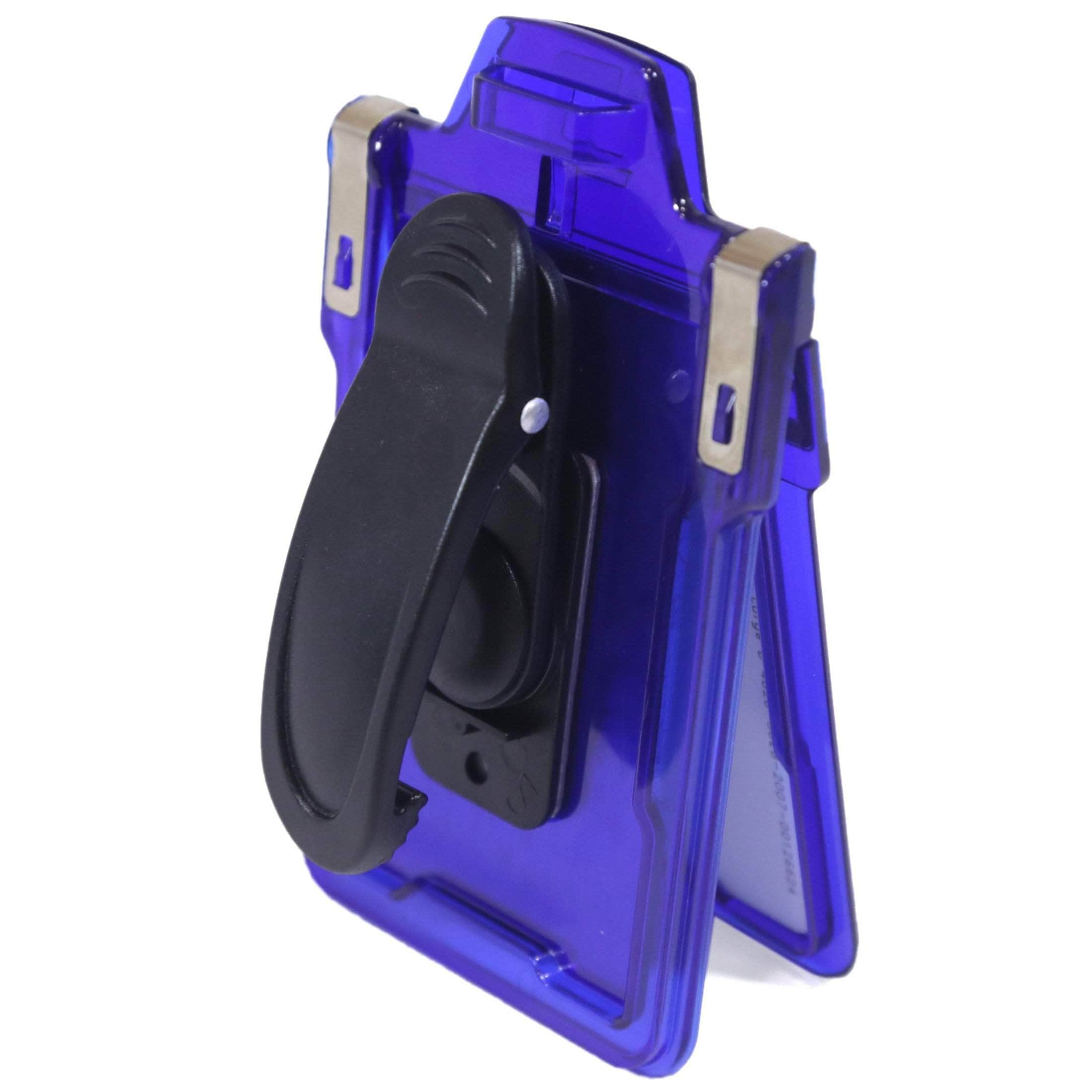 Secure Badge Holder Classic Vertical 1 ID Card Holder With Belt Clip