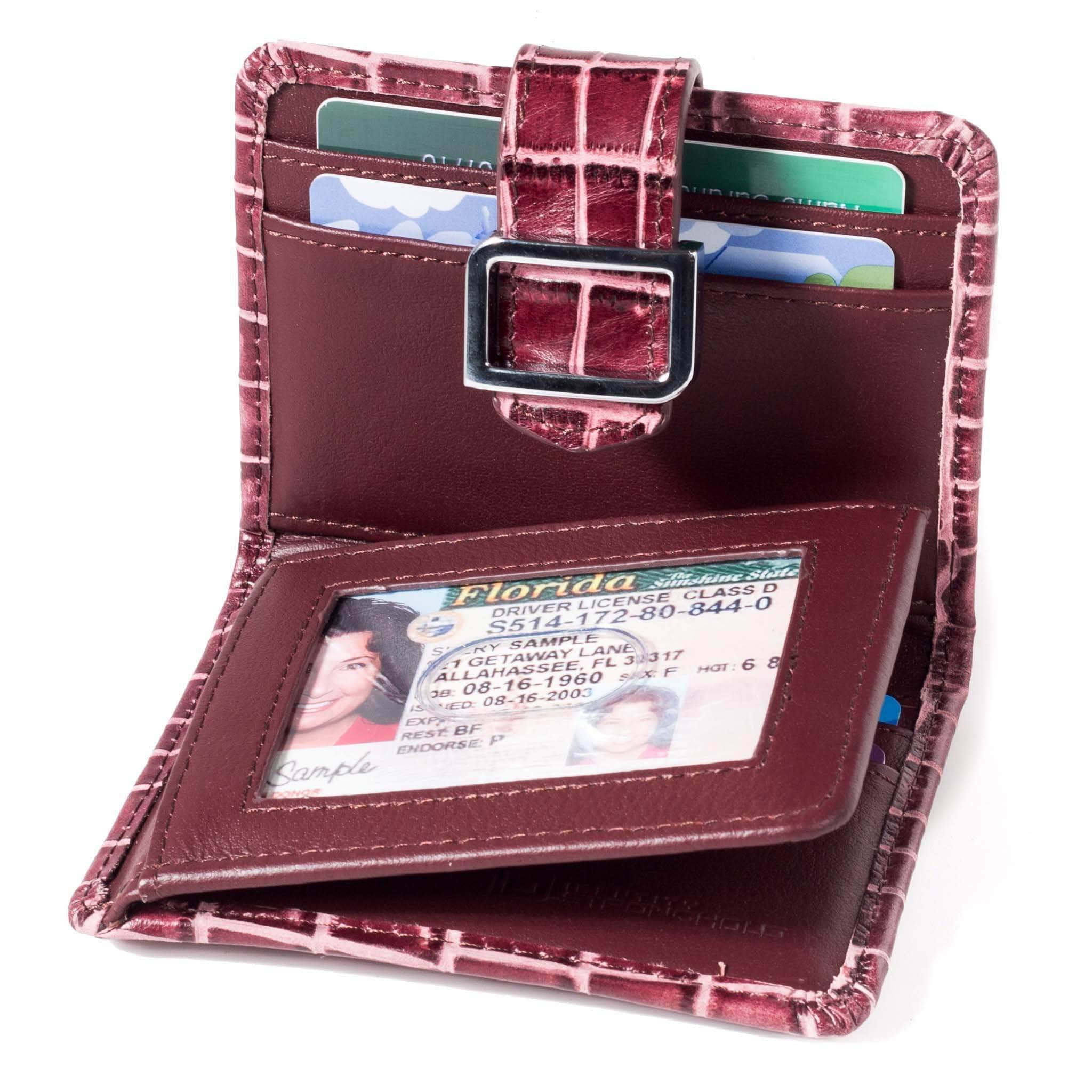 Men Women Leather Wallet Slim ID Credit Card Holder RFID Blocking Clutch US
