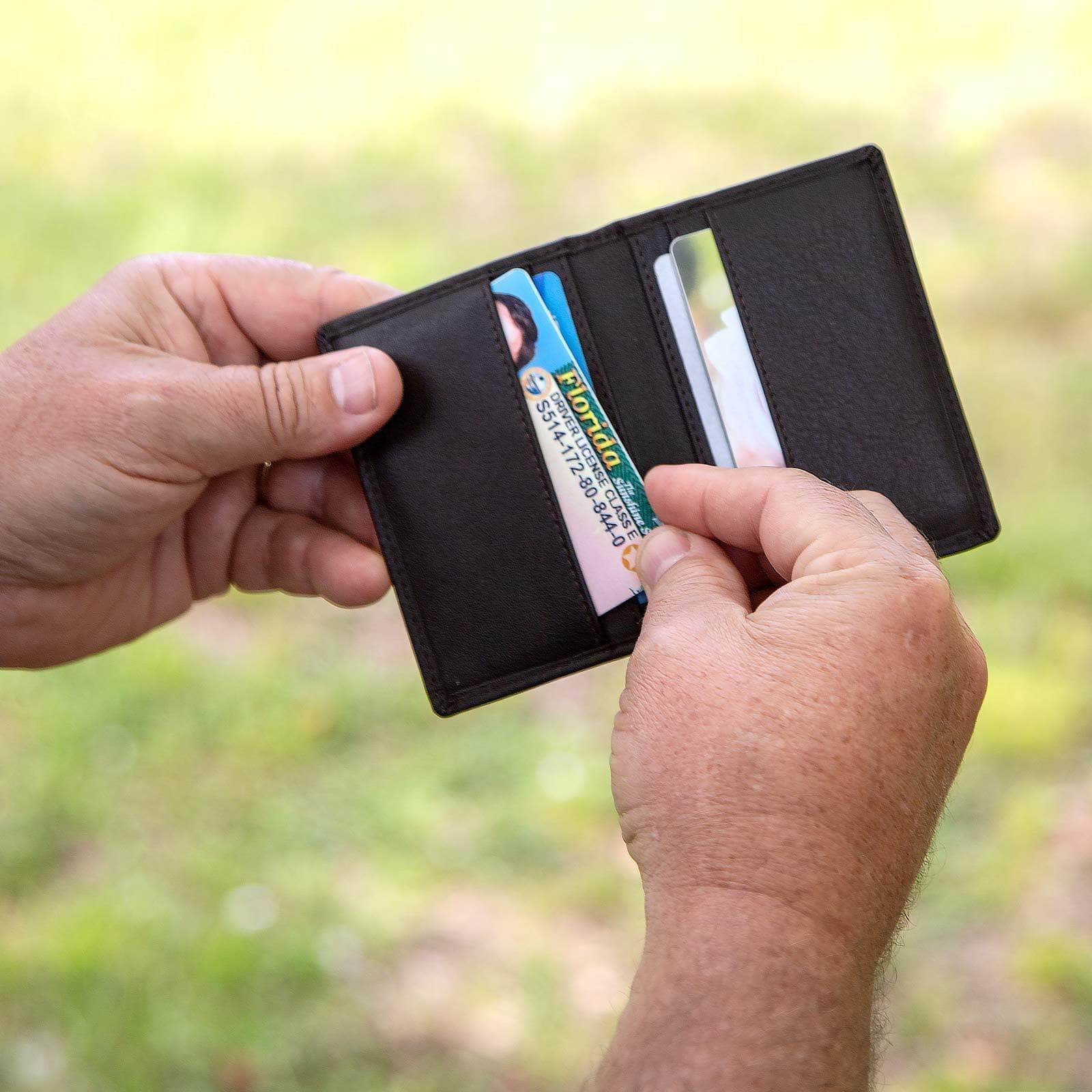 ID Stronghold RFID Wallet Western Front Pocket Wallet, Men's, Brown