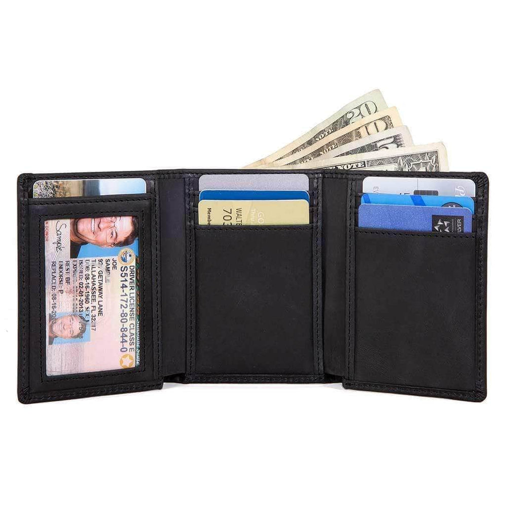 ID Stronghold | Men's RFID Wallet 8 Slot Trifold Classic