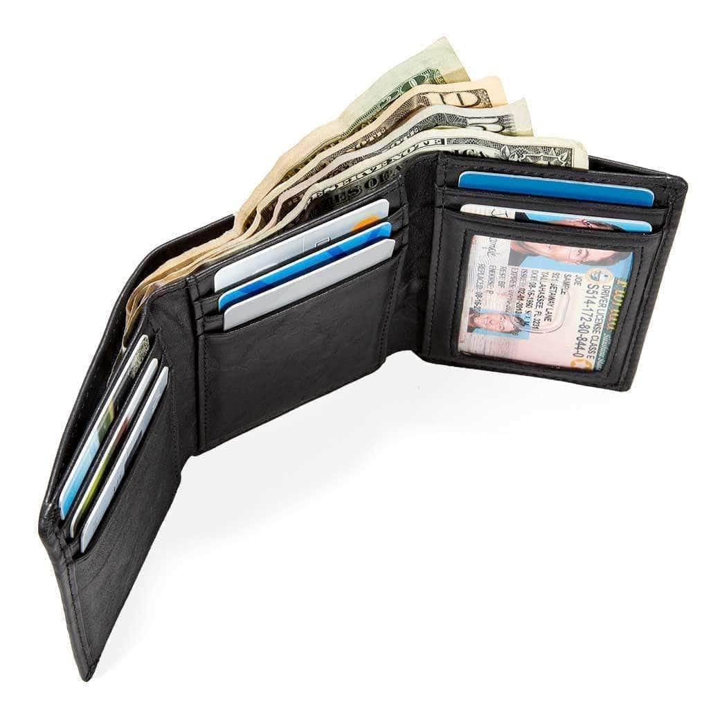 ID Stronghold  Men's RFID Wallet 8 Slot Trifold Classic