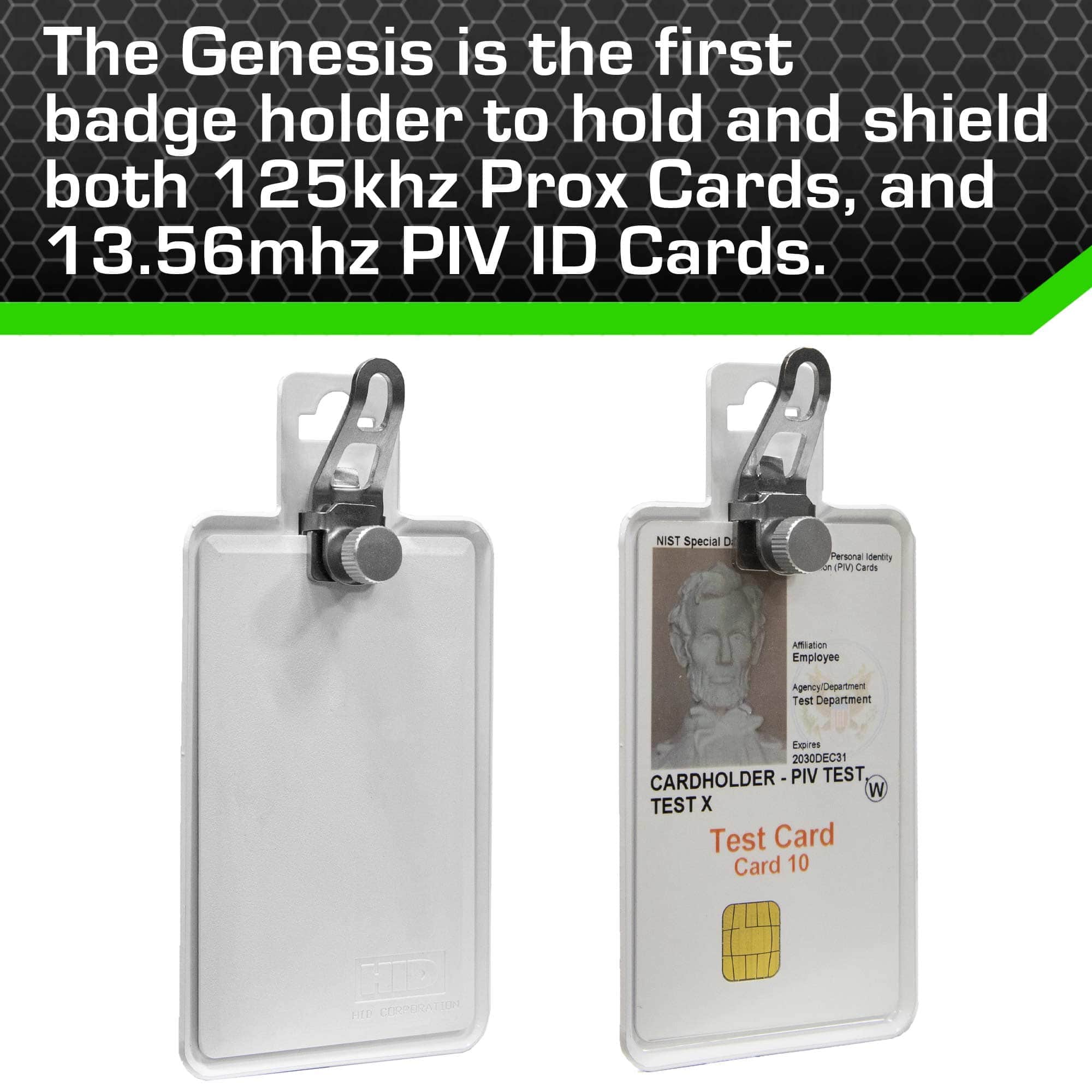 NEW - Magnetic Badge Holder - RFID Secure Badge Holder Genesis™ with  BloxProx™