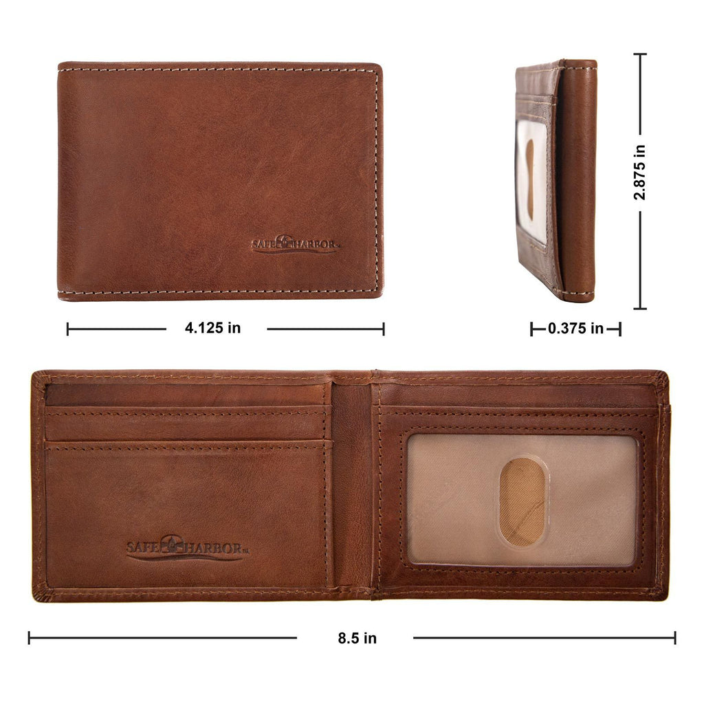 ID Stronghold | RFID Blocking Italian Leather Front Pocket Wallet