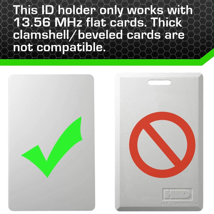 Secure Badge Holder DuoLite ® Vertical 2 ID Card Holder - Clear - IDSH2004 - 001B - Clr